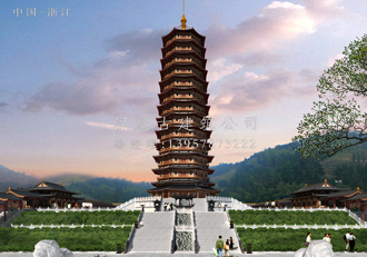 寺院萬佛寶塔建筑設(shè)計方案